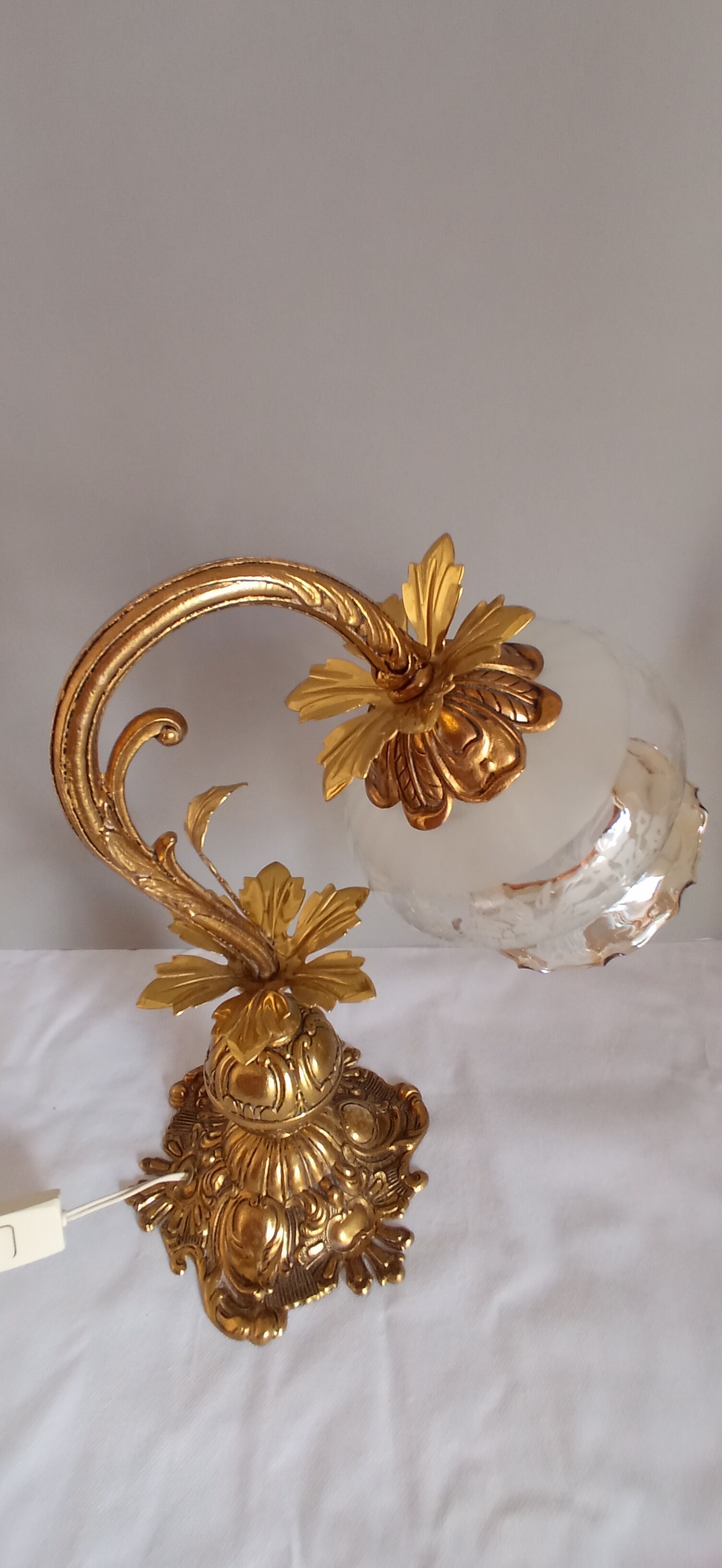 Pair of bronze gooseneck lamps