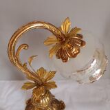 Pair of bronze gooseneck lamps