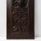 Flemish Renaissance Carved Oak Panel with Female Portrait Medallion
