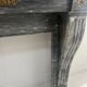 Napoleon III fireplace in blue Turquin marble from the 19th century.