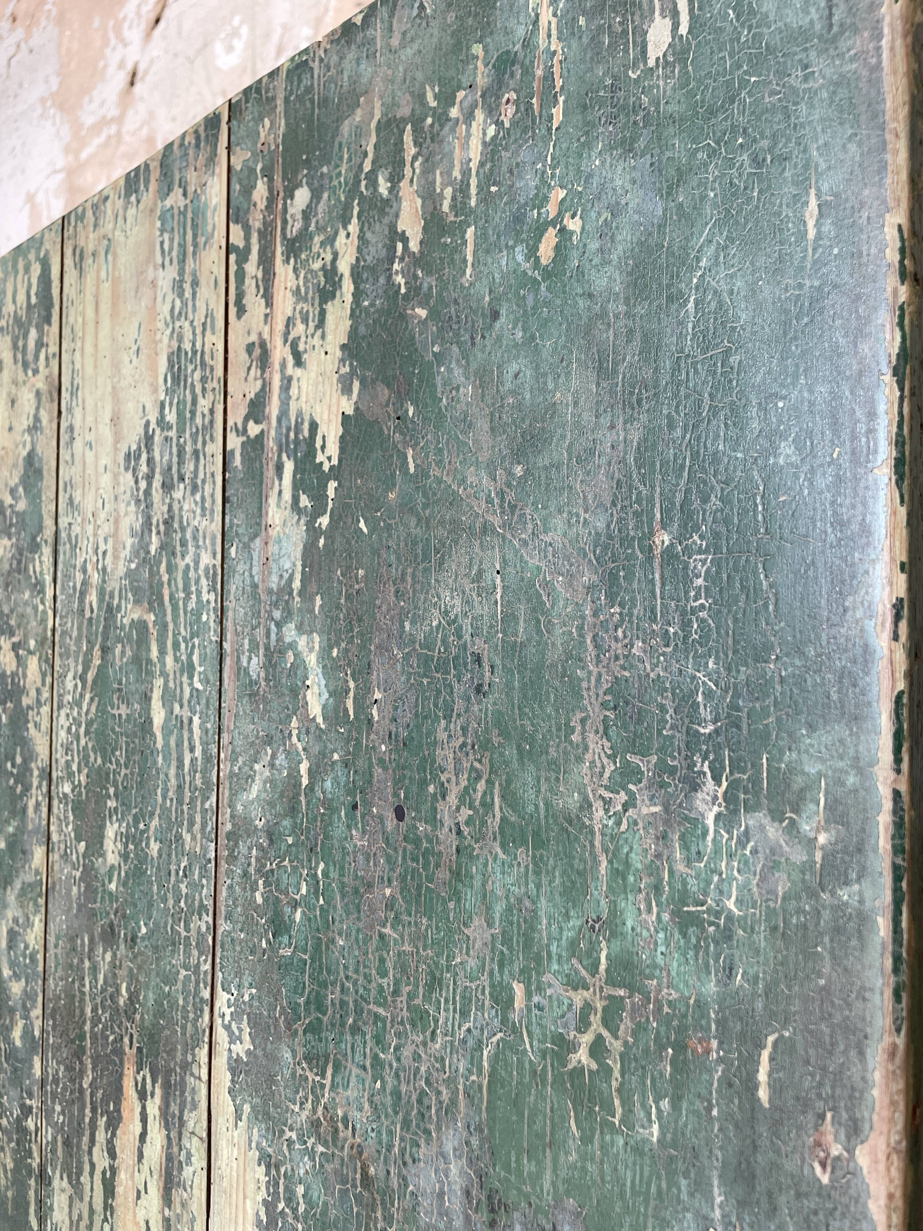 Vintage farm table with spindle legs.