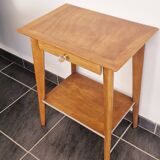 50s side table with compass legs