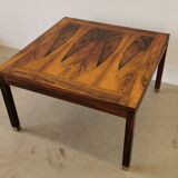 Scandinavian square rosewood coffee table