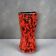West German Scheurich vase 244/22 “Europ Linie” – red lava ceramic