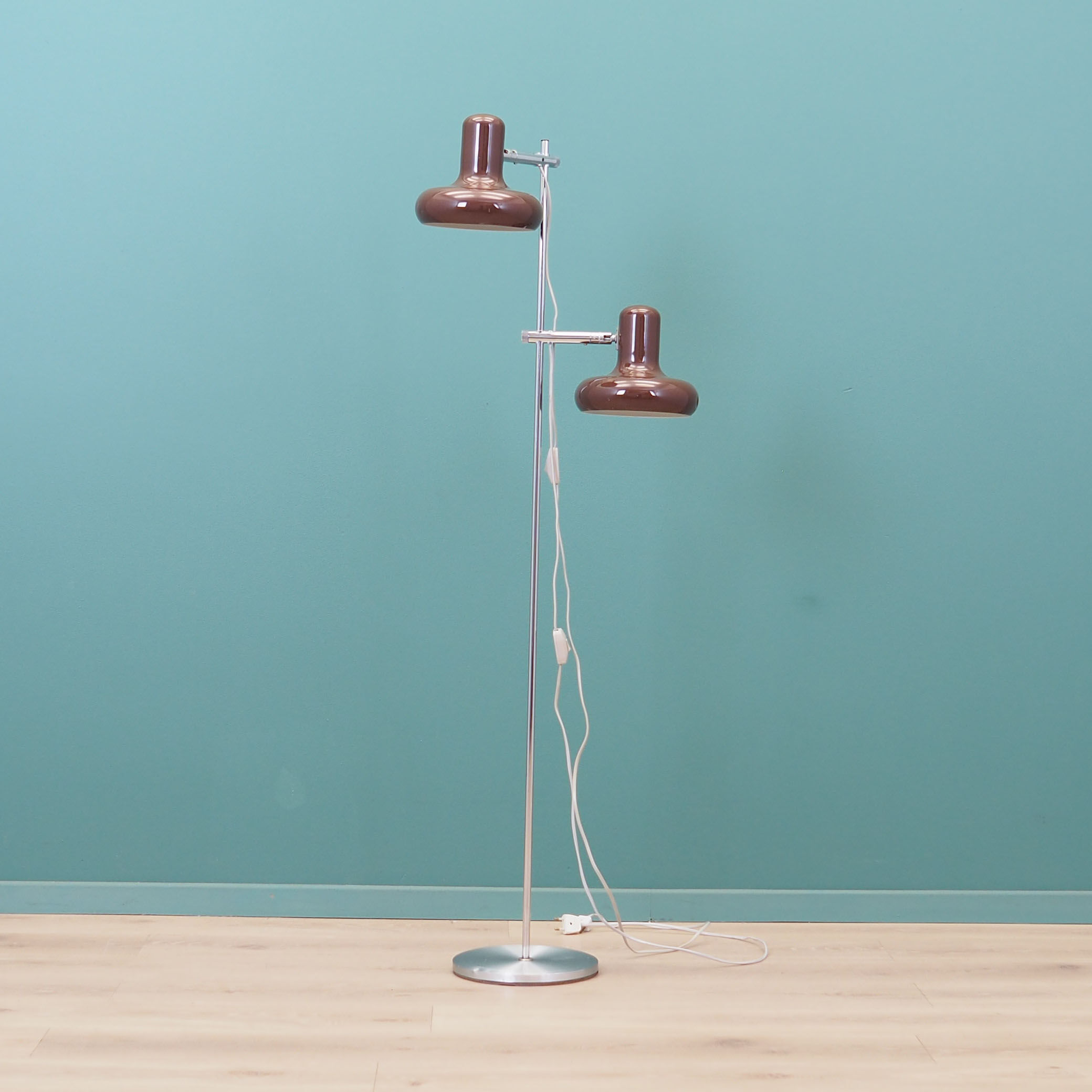 Lampadaire, design danois, années 60, fabriqué au Danemark