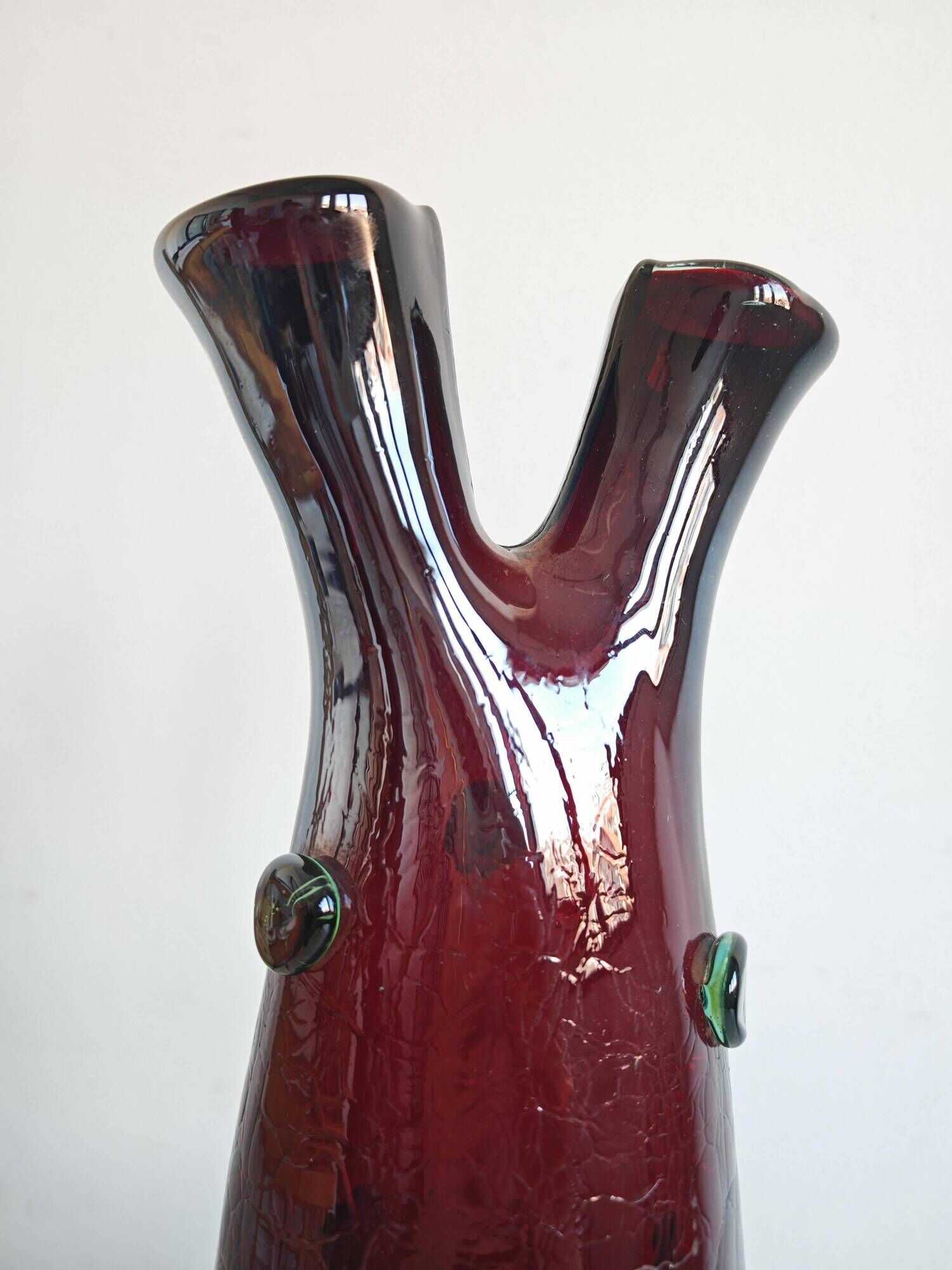 Vase en verre de Murano Mid Century Modern par Luciano Ferro 1950s