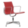 "EA 108" armchair in red leather, designed by Charles and Ray Eames for Vitra,
