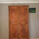 Parisian wardrobe in raw wood