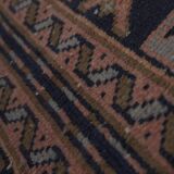 Vintage Turkish Oushak Handwoven Rug 58x667 cm