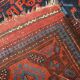 Handmade antique Afghan Baluch rug 95cm x 219cm 1880s