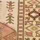 4x7 Cream & Brown Turkish Vintage Rug 120x211Cm SK 22198