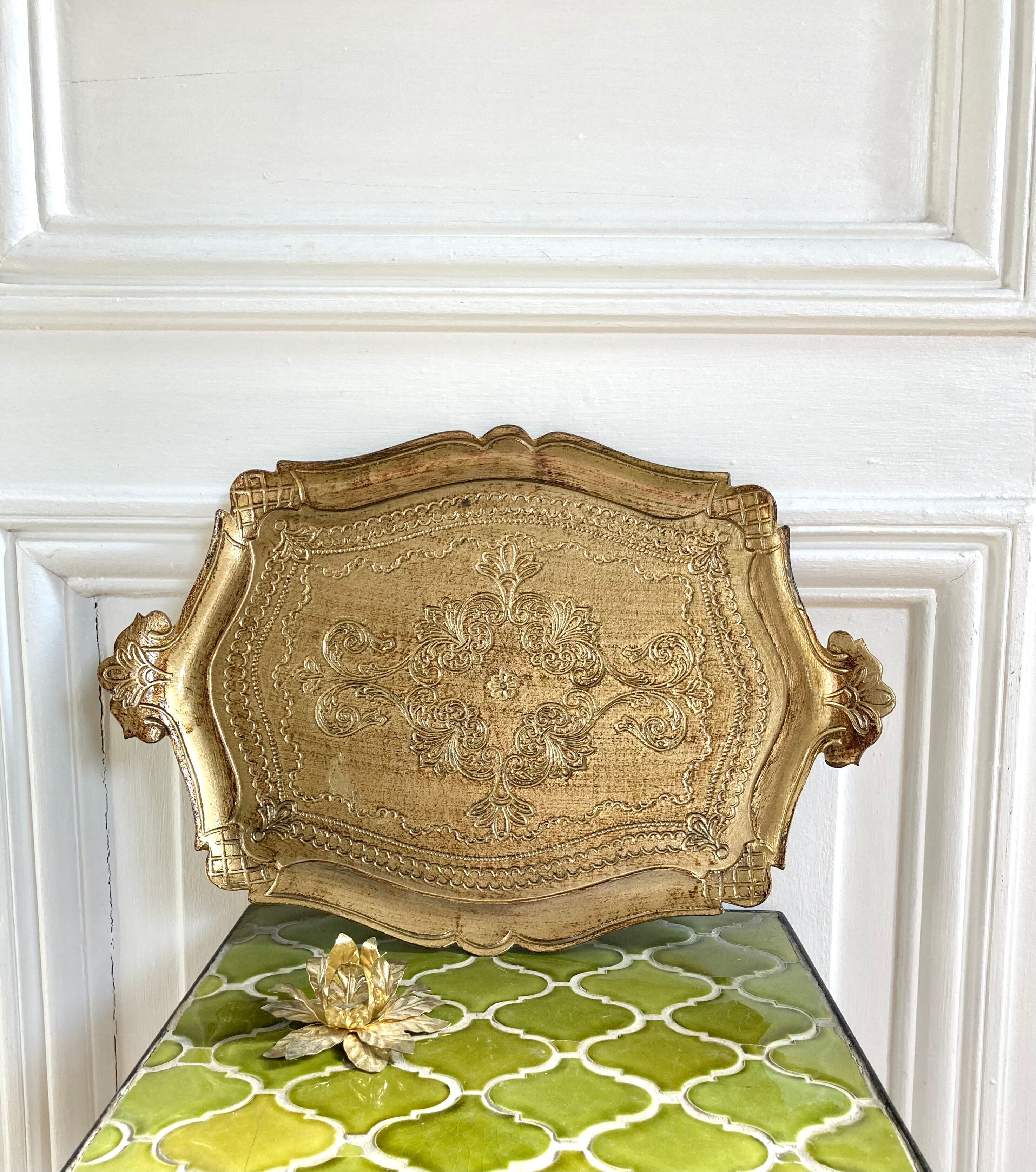 Golden Venetian tray