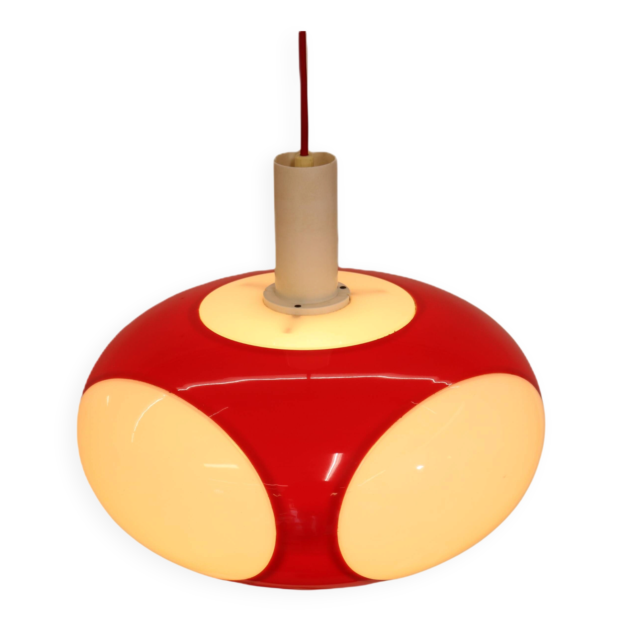Space age bug eye UFO lamp *** Massive Belgium *** rare / white colour ***