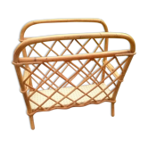 Wicker magazine holder