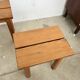 Brutalist oak stool