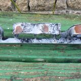 Former hairdresser sign "dames" in metal