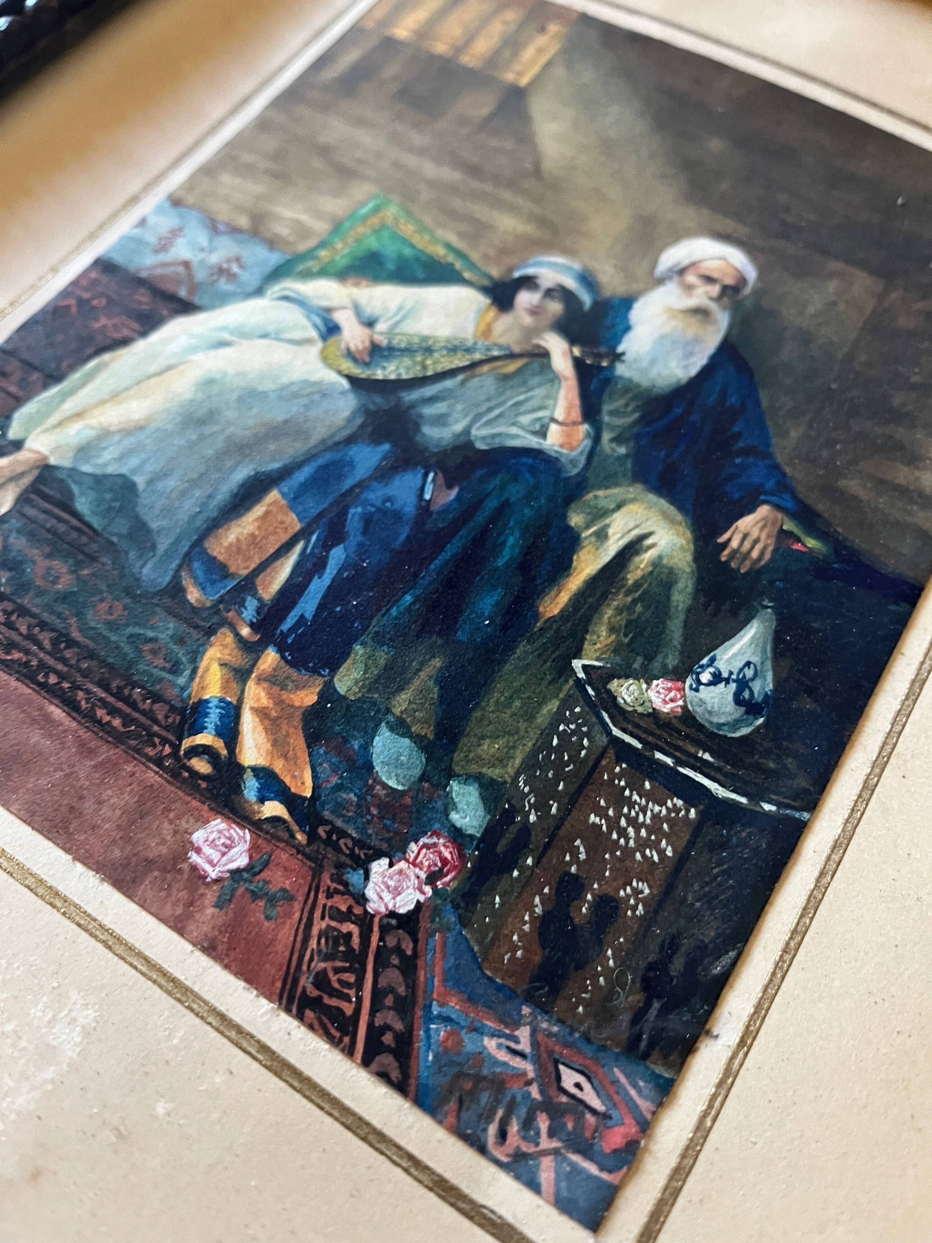 Tableau Aquarelle Orientaliste d'ernest Midy (1977-1938)