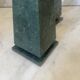Pair of green marble obelisk bookends