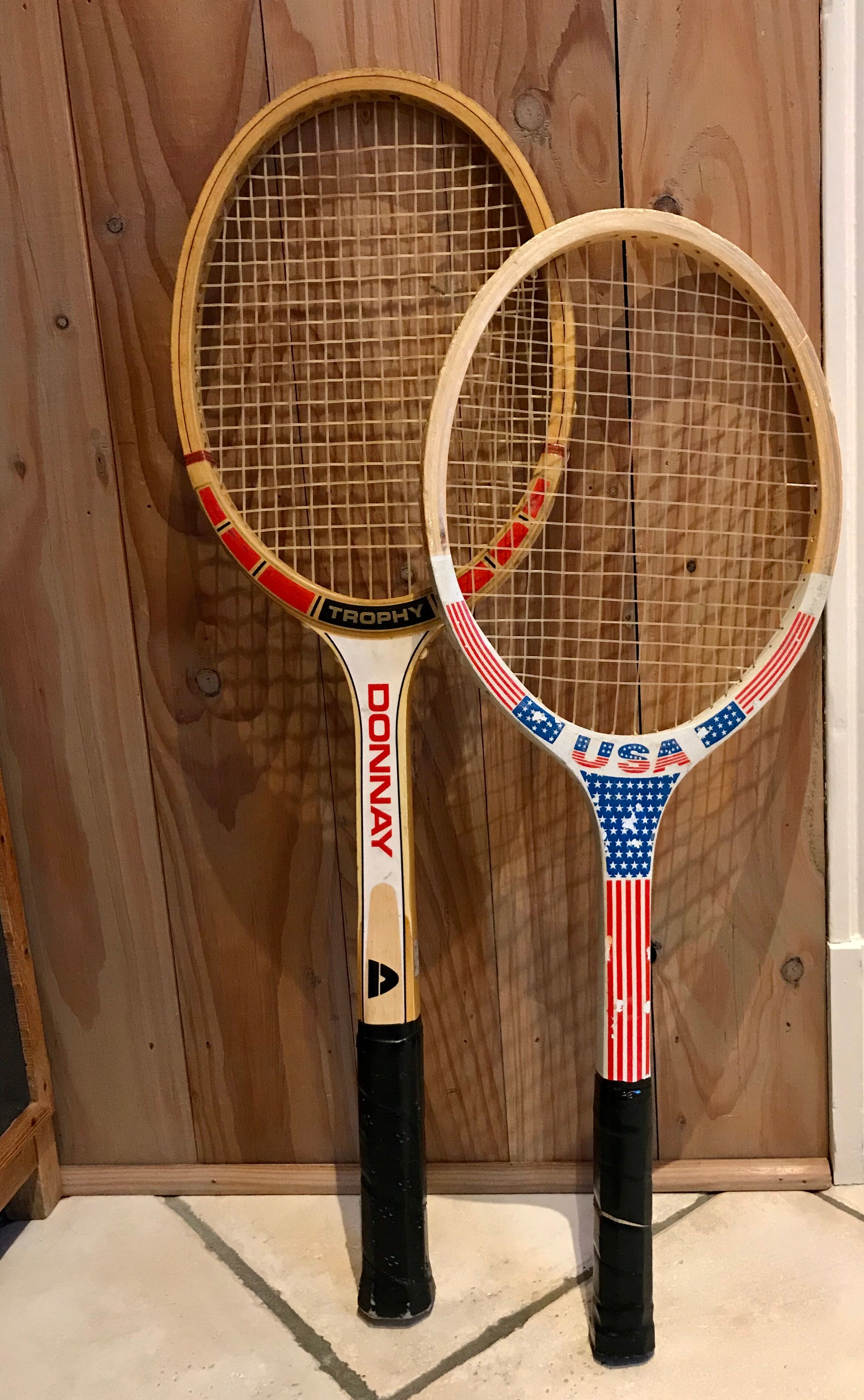 Lot of 2 vintage tennis rackets