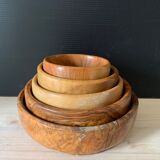 Ensemble de bols en bois