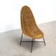 Chaise longue en rotin sculptural italienne