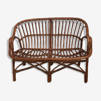 Rattan bench