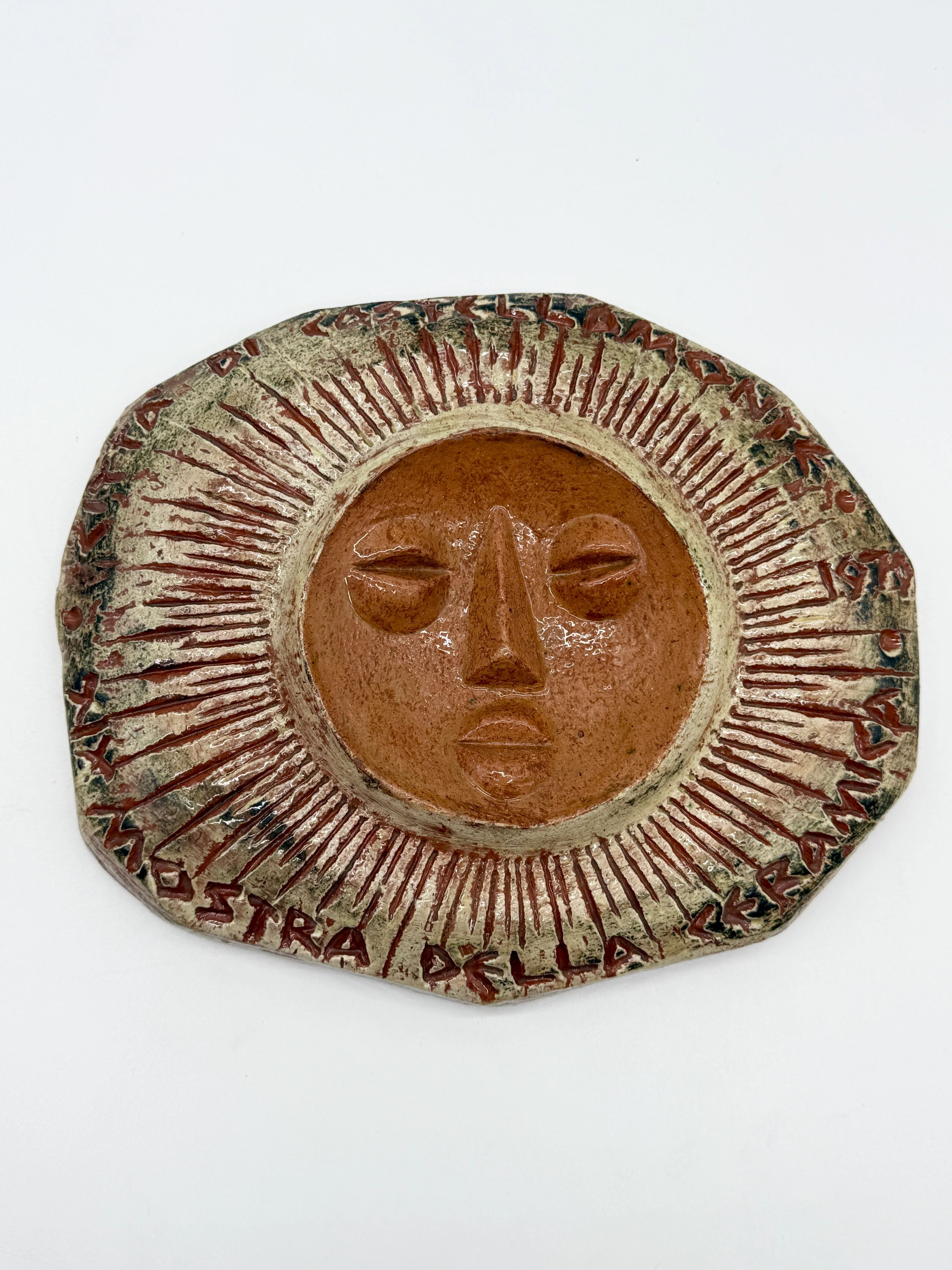Wall ceramic "Sun" — Clizia (Mario Giani), 1979