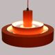 Mid-century modern hanging lamp by Jo Hammerborg - Fog & Morup - model Equ