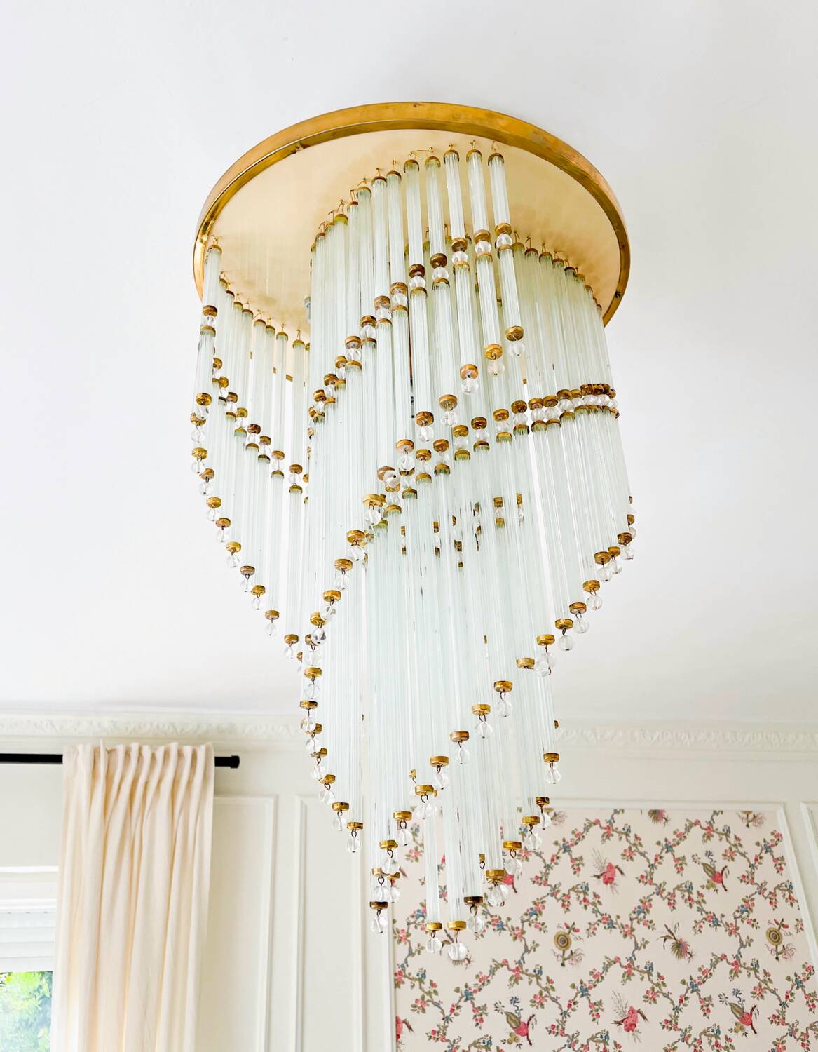 Lustre vintage en cristal