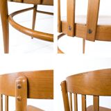 2pcs Chaise de café Chaise de bistrot Mid Century Vintage Café Bistro Streb