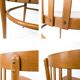 2pcs Chaise de café Chaise de bistrot Mid Century Vintage Café Bistro Streb