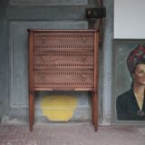 Wooden furniture with 3 drawers in Louis XVI style, chiffonnier table.