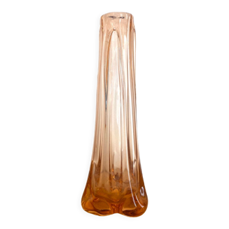 Vase Murano verre soufflé rose
