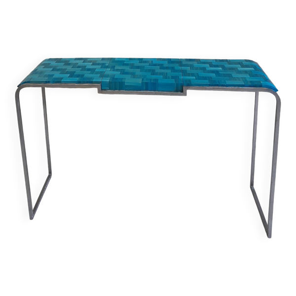 Console en marqueterie de paille ,cave a cigares — Beyit