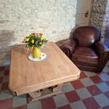 Art Deco coffee table in solid oak