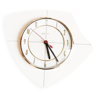 Pendulum, clock in beige formica, functional