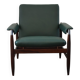 Fauteuil en palissandre & simili cuir modèle 112 par Leolux, années 1960
