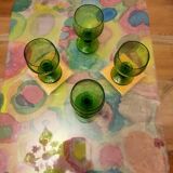 Biot style bubble blown glasses