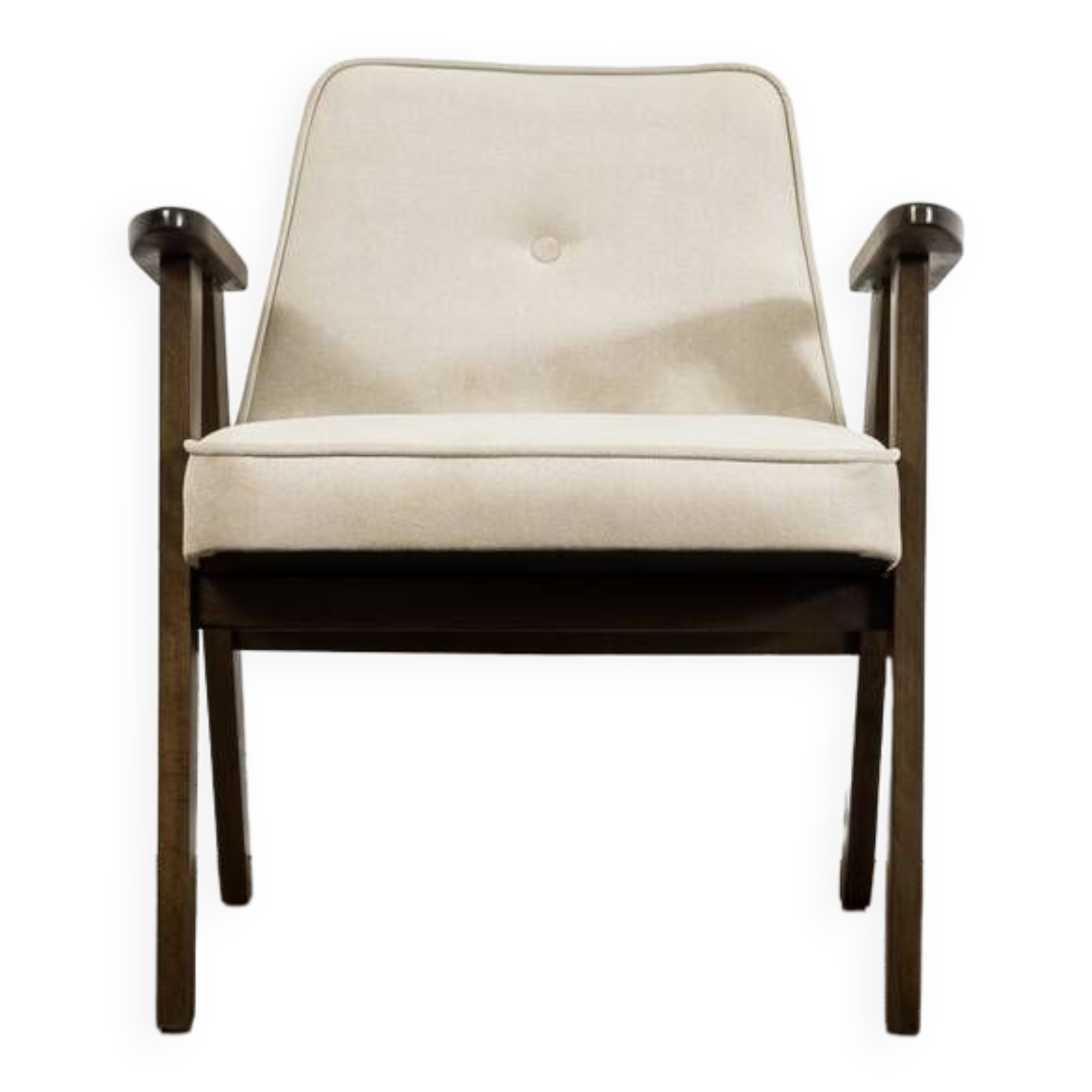 Iconic Polish Mid-Century Armchair 366 by Józef Chierowski 1960's