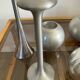 Set of 5 vintage IKEA aluminum candle holders