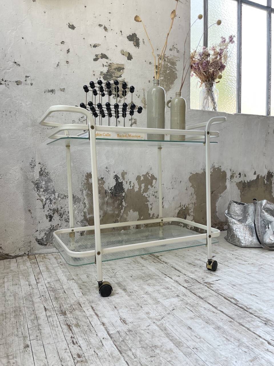 80s serving trolley