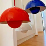 3 x Early Louis Poulsen Verner Panton VP1 flowerpot lamps Cluster of three