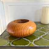 Vintage wooden candle holder