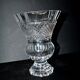 Bohemian cut crystal Medici vase signed TW & Co