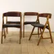 Set of 4 chairs model 1255 by Kjaernulf, 1960s.