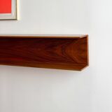 Étagère murale en noyer par Wilhelm Renz pour Walter Wirz, années 1960