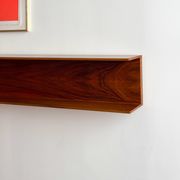 Étagère murale en noyer par Wilhelm Renz pour Walter Wirz, années 1960