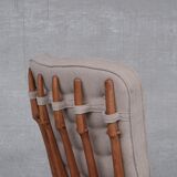 Guillerme et Chambron Mid-Century Oak Grand Repos Armchair