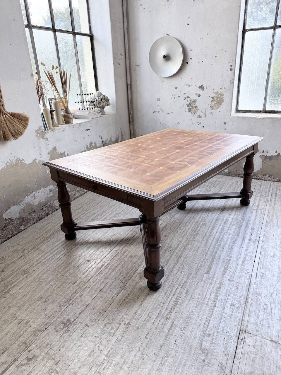 Oak table in Louis XIV style 1900