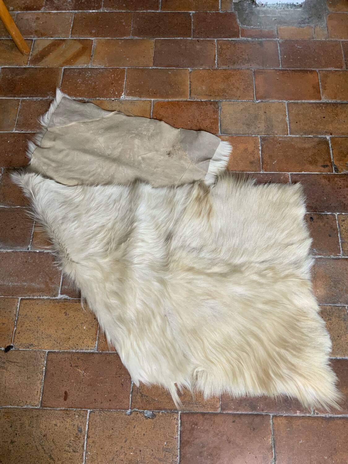Vintage goatskin